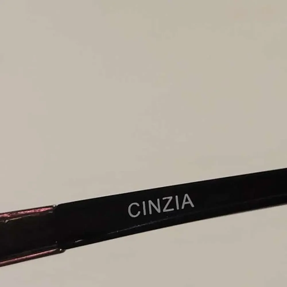 Cinzia Sunglasses Co Star Col.01 Black Silver Cat Eye Frames  Purple Lenses
